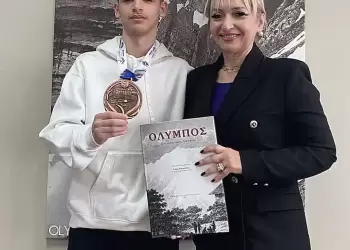 Στην Αντιπεριφερειάρχη Πιερίας ο Χάλκινος Πρωταθλητή Ευρώπης στο καράτε, Παναγιώτης Σαμαράς Στην Αντιπεριφερειάρχη Πιερίας