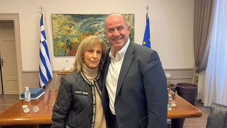 Δήμος Δίου Ολύμπου: Συνάντηση του Δημάρχου Βαγγέλη Γερολιόλιου με την Περιφερειάρχη Κεντρικής Μακεδονίας Αθηνά Αηδονά