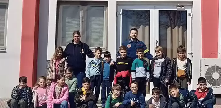 Επίσκεψη του 1ου Δημοτικού Σχολείου Κατερίνης στην Πυροσβεστική Υπηρεσία