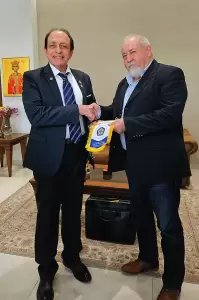 Εθιμοτυπική επίσκεψη αξιωματούχων των Lions στον Δήμαρχο Κατερίνης