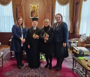 Η Μυράντα Παππά επίσημη προσκεκλημένη στο Πατριαρχείο και στη Μεγάλη του Γένους Σχολή