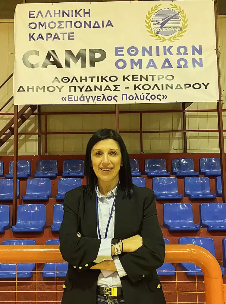 Προεδρος τοπικής επιτροπής βορείου Ελλάδος καράτε η Κερασιδου Μαρία από τον Δήμο ΠΥΔΝΑΣ Κολινδρού 