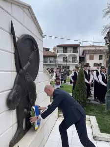 Σε Κολινδρό και Αιγίνιο ο Φώντας Μπαραλιάκος για την 25η Μαρτίου