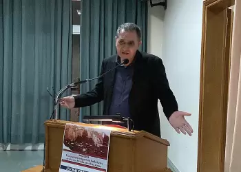 Στην Κατερίνη ο βουλευτής του ΚΚΕ στην Α΄ Θεσσαλονίκης  Γ. Δελής