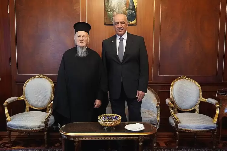 Συνάντηση Βαγγέλη Μεϊμαράκη με τον Οικουμενικό Πατριάρχη κ.κ. Βαρθολομαίο στο Φανάρι