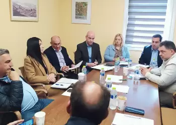 Ο βουλευτής Κ. Δελβερούδης, στη σύσκεψη της ΠΕΣΚΟ για τα προβλήματα των αγροτών της Πιερίας