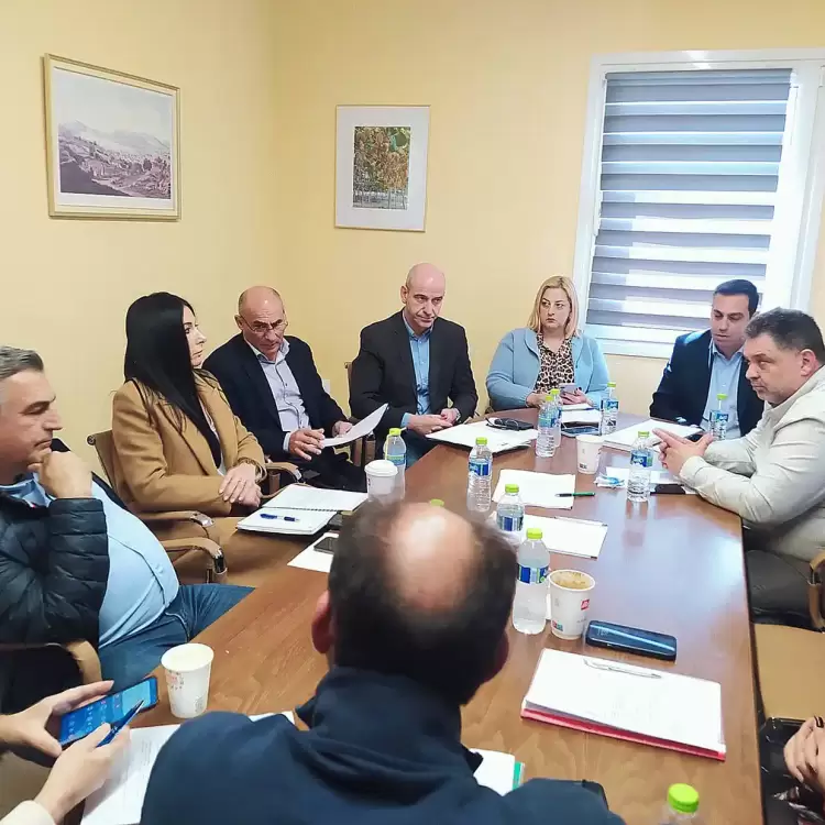 Ο βουλευτής Κ. Δελβερούδης, στη σύσκεψη της ΠΕΣΚΟ για τα προβλήματα των αγροτών της Πιερίας