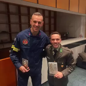 Βραβεύτηκε ο αθλητής του Πιερικού Αρχέλαου & αρχιπυροσβέστης Αλέξης Ράπτης για την κατάκτηση της 1ης θέσης