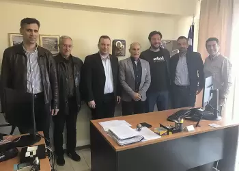 Επίσκεψη των Δ.Σ. του ΤΕΕ και των Διπλ. Μηχ/κών Πιερίας, στον Βουλευτή κ. Δελβερούδη Κομνηνό