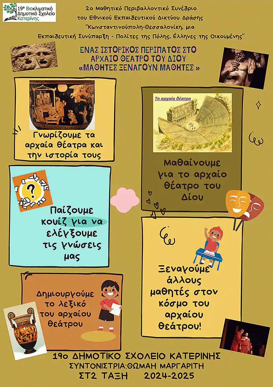 Το 19ο Δημοτικό Σχολείο Κατερίνης στο 2ο Μαθητικό Περιβαλλοντικό Συνέδριο στην Κωνσταντινούπολη.