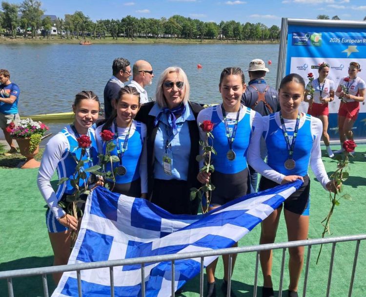 Αργυρό Μετάλλιο για τη 15χρονη Στελλίνα Καρυώτη με την Εθνική Ομάδα στο Ευρωπαϊκό Πρωτάθλημα Κωπηλασίας Εφήβων Νεανίδων!