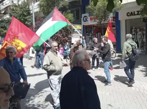 Μαζική εξόρμηση του ΚΚΕ και της ΚΝΕ στην Κατερίνη με αφορμή τη γενοκτονία στη Γάζα