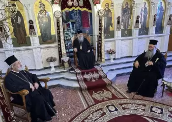 Ο Μητροπολίτης Λεμεσού Κ. Αθανάσιος σε Ιερατική Σύναξη της Ιεράς Μητροπόλεως  Κίτρους