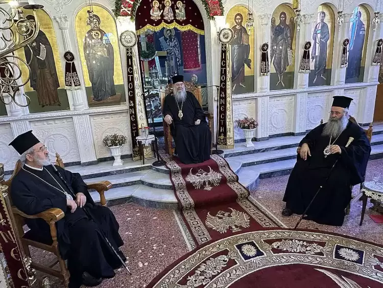 Ο Μητροπολίτης Λεμεσού Κ. Αθανάσιος σε Ιερατική Σύναξη της Ιεράς Μητροπόλεως  Κίτρους