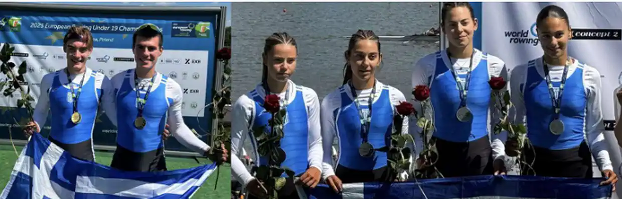 Ναυτικός Όμιλος Κατερίνης: Ασημένιο μετάλλιο η Στέλλα Καρυώτη στο τετραπλό σκιφ Νεανίδων