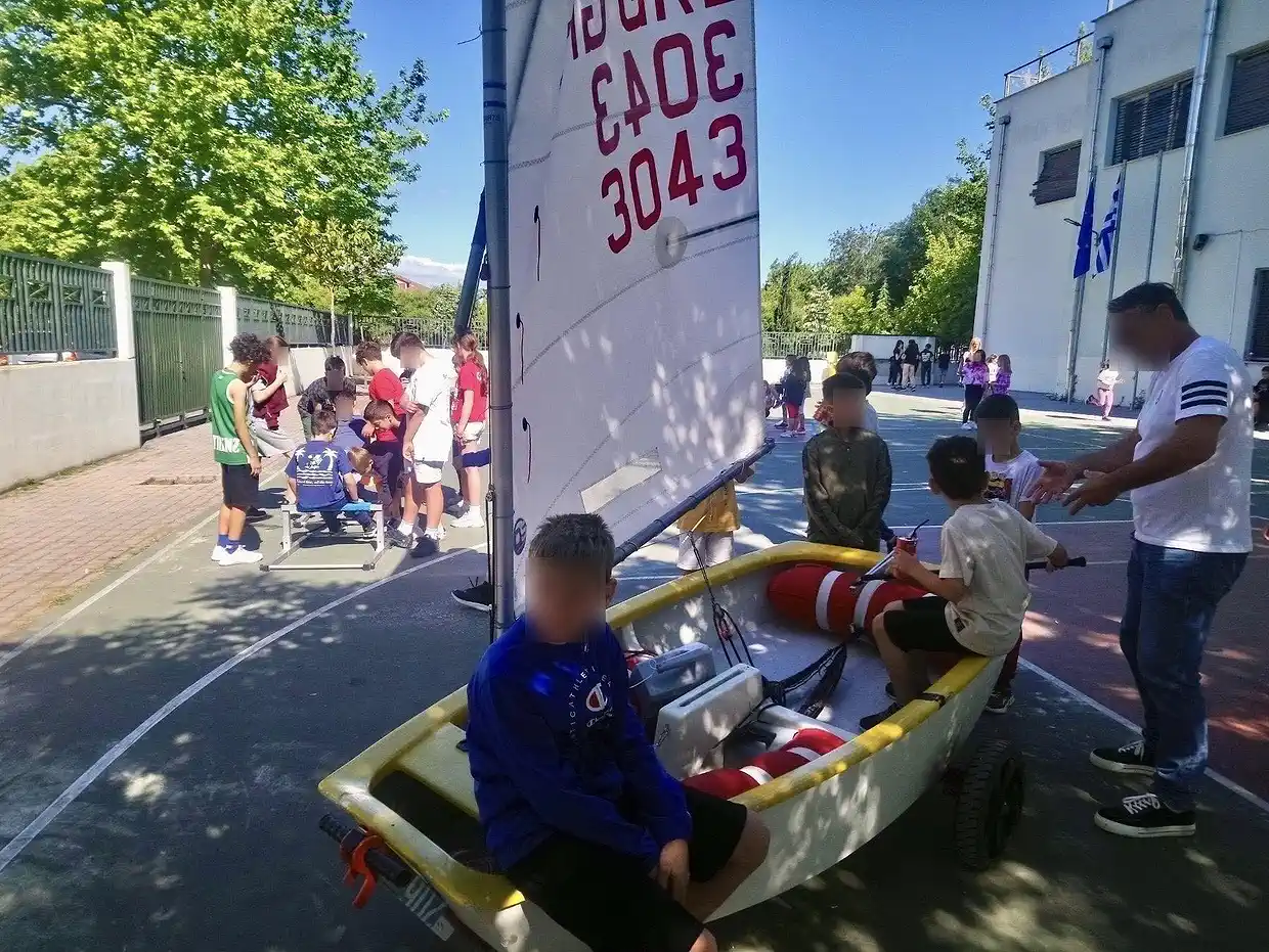 Ναυτικός Όμιλος Κατερίνης: Επίσκεψη του Ν.Ο.ΚΑΤ. τμήμα Ιστιοπλοΐας στο 17ο Δημοτικό Σχολείο Κατερίνης