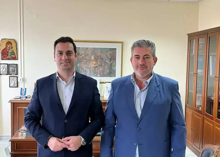 Συνάντηση του Προέδρου του Επιμελητηρίου Πιερίας Κωνσταντίνου Πίτσια με το Βουλευτή Πιερίας Ν.Δ. Σπύρο Κουλκουδίνα Συνάντηση του Προέδρου του Επιμελητηρίου Πιερίας Κωνσταντίνου Πίτσια με το Βουλευτή Πιερίας Ν.Δ. Σπύρο Κουλκουδίνα