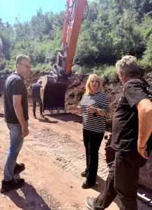 Άννα Μάνη: Επίσκεψη στα έργα Συντήρησης - Βελτίωσης του δασικού δρόμου Πέτρας-Μπάρας