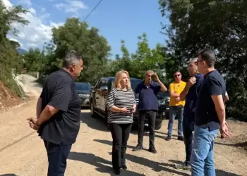 Άννα Μάνη: Επίσκεψη στα έργα Συντήρησης Βελτίωσης του δασικού δρόμου Πέτρας Μπάρας