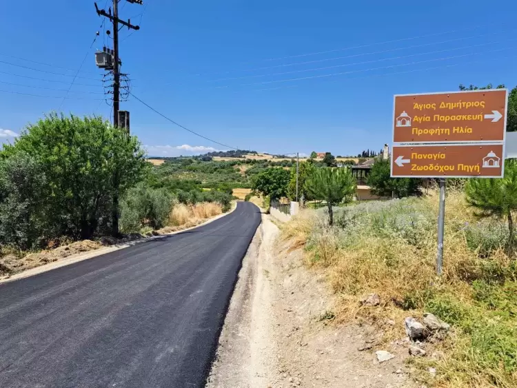 Ασφαλτόστρωση αγροτικών οδών στον δήμο Πύδνας Κολινδρού