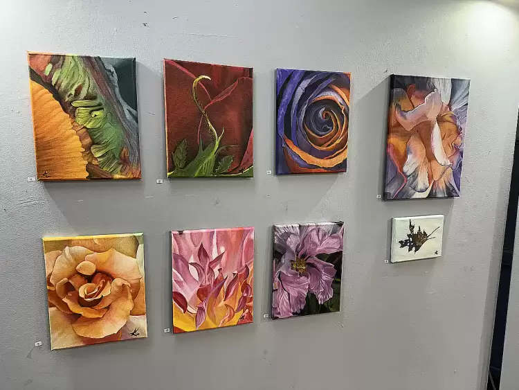 Εγκαίνια της Έκθεσης Ζωγραφικής της Κωνσταντίας Καρλέτσα στην Αστική Σχολή Κατερίνης