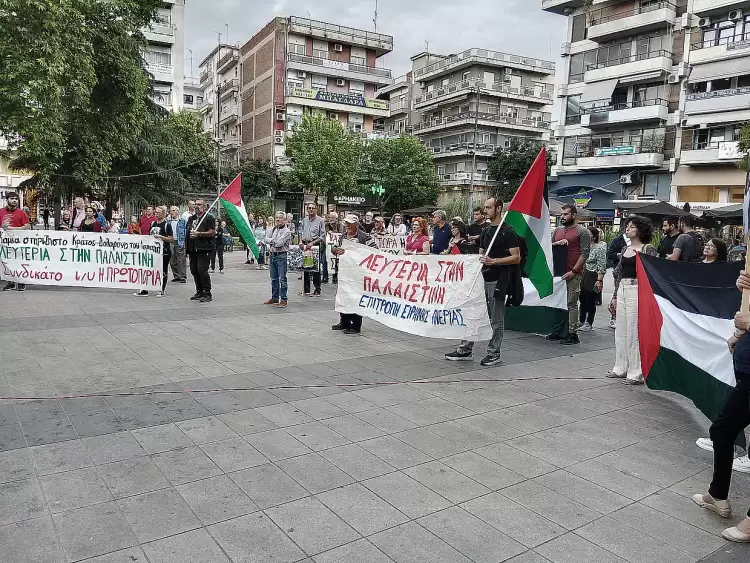 Εκδήλωση συμπαράστασης στον παλαιστινιακό λαό στην Κατερίνη από την Επιτροπή Ειρήνης Πιερίας Εκδήλωση συμπαράστασης στον παλαιστινιακό λαό στην Κατερίνη από την Επιτροπή Ειρήνης Πιερίας
