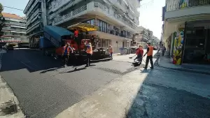Εκτεταμένο πρόγραμμα ασφαλτοστρώσεων από τη ΔΕΥΑ Κατερίνης σε όλη την πόλη