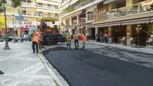 Εκτεταμένο πρόγραμμα ασφαλτοστρώσεων από τη ΔΕΥΑ Κατερίνης σε όλη την πόλη