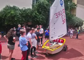 Ναυτικός Όμιλος Κατερίνης: Επίσκεψη από το τμήμα Ιστιοπλοΐας στο 4ο Δημοτικό Σχολείο