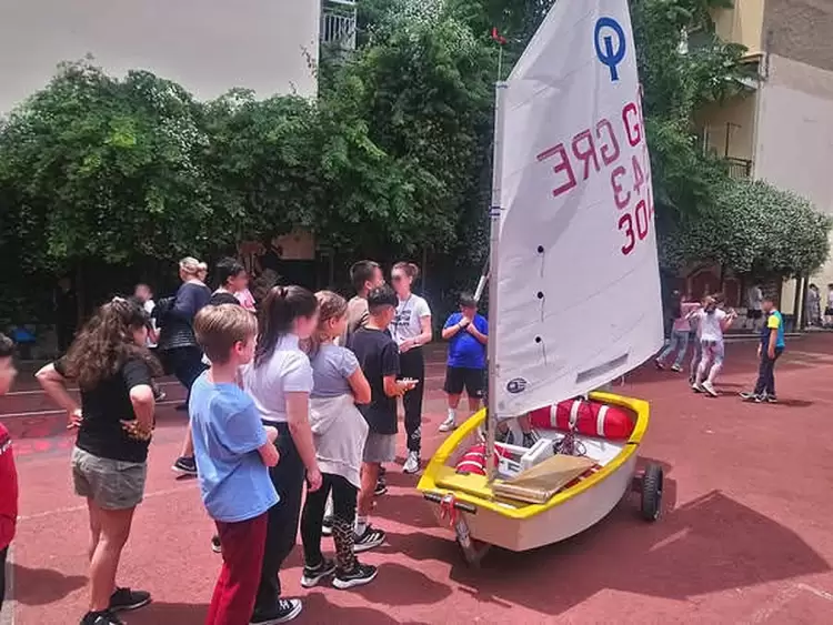 Ναυτικός Όμιλος Κατερίνης: Επίσκεψη από το τμήμα Ιστιοπλοΐας στο 4ο Δημοτικό Σχολείο