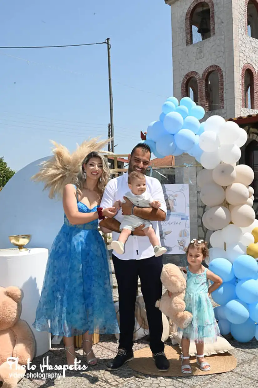 Η όμορφη βάπτιση του Χρήστου – Τάσο και Ελένη να σας ζήσει!