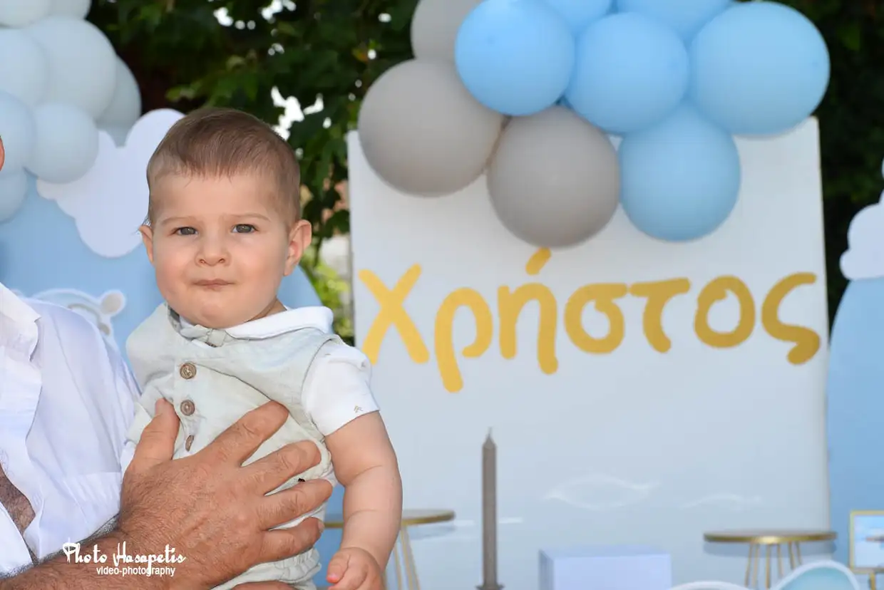 Η όμορφη βάπτιση του Χρήστου – Τάσο και Ελένη να σας ζήσει!