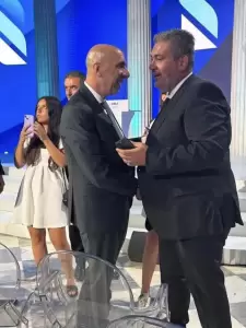 Στην τελετή απονομής των ετήσιων βραβείων του ΕΒΕΑ ο Πρόεδρος του Επιμελητηρίου Πιερίας