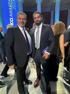 Στην τελετή απονομής των ετήσιων βραβείων του ΕΒΕΑ ο Πρόεδρος του Επιμελητηρίου Πιερίας