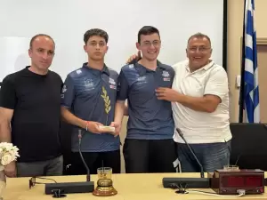 Θερμή υποδοχή στο Δημαρχείο Κατερίνης για τους αθλητές που διακρίθηκαν