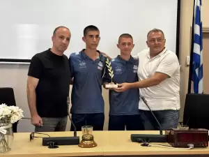 Θερμή υποδοχή στο Δημαρχείο Κατερίνης για τους αθλητές που διακρίθηκαν
