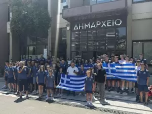 Θερμή υποδοχή στο Δημαρχείο Κατερίνης για τους αθλητές που διακρίθηκαν