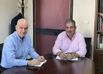 Συνάντηση του Προέδρου του Επιμελητηρίου Πιερίας Κωνσταντίνου Πίτσια με το Βουλευτή Πιερίας της Ν.Δ. Φώντα Μπαραλιάκο