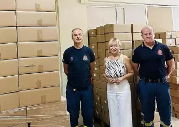 Η Π.Ε. Πιερίας ενισχύει την Πυροσβεστική με κουβέρτες και ξηρά τροφή στο πλαίσιο του «ΒΟΡΕΑΣ 2»