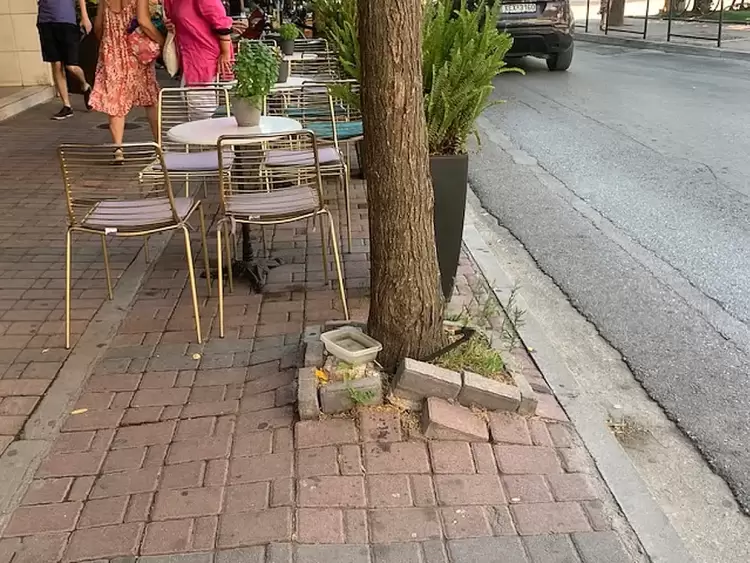 Η Πράσινη Κατερίνη και οι παγίδες των πεζοδρομίων