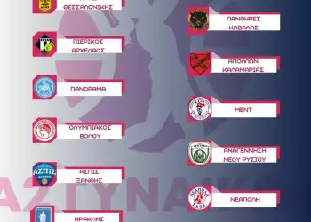 Στον 2ο όμιλο θα συμμετάσχει ο Πιερικός Αρχέλαος