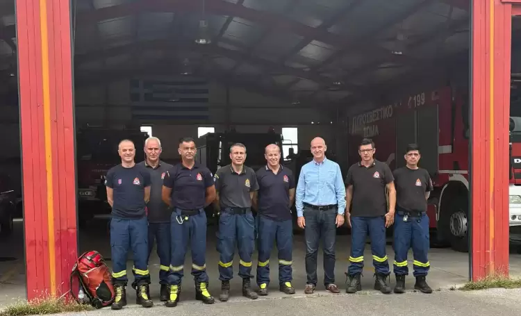 Drone για ανίχνευση πυρκαγιών στον Όλυμπο – Επίσκεψη Φώντα Μπαραλιάκου στην Πυροσβεστική Υπηρεσία Λιτοχώρου