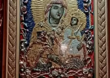 Η εικόνα της Παναγίας του Μετοχίου Κολινδρού Πιερίας