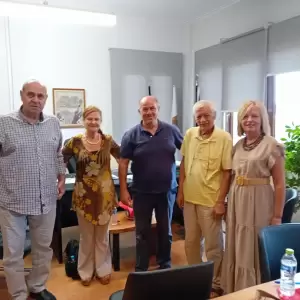 Επίσκεψη αντιπροσωπίας του Κινήματος Δημοκρατίας Πιερίας στον δήμαρχο Δίου -Ολύμπου Βαγγέλη Γερολιόλιο Επίσκεψη αντιπροσωπίας του Κινήματος Δημοκρατίας Πιερίας στο