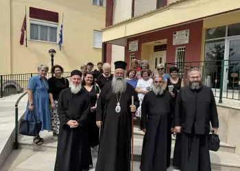 Επίσκεψη στελεχών του «Χριστοδούλειου Οίκου Ξενίας» της Ι. Μητροπόλεως Δράμας στα Καθημερινά Συσσίτια «Άρτος ο Επιούσιος»