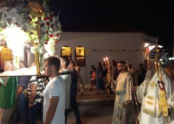 Ιερή Λιτανεία για τα εννιάμερα της Παναγίας στη Σκοτίνα