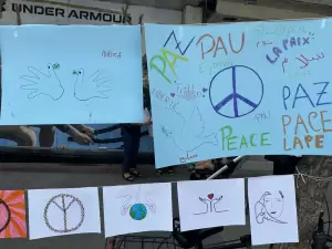 Κατερίνη: Τα παιδιά ζωγράφισαν για την Ειρήνη στην Πλατεία Ελευθερίας