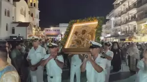 Λιτανεία της Παναγίας Τριχερούσας και του Επιταφίου της Θεοτόκου στην Παραλία και στον Πλαταμώνα Πιερίας