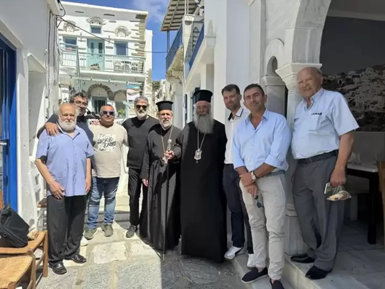 Ο Μητροπολίτης Κίτρους, Κατερίνης & Πλαταμώνος στην Ιερά νήσο Τήνο