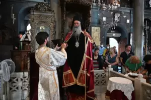 Συνάντηση του Μητροπολίτη Κίτρους Γεωργίου με τον πρωθυπουργό Κυριάκο Μητσοτάκη